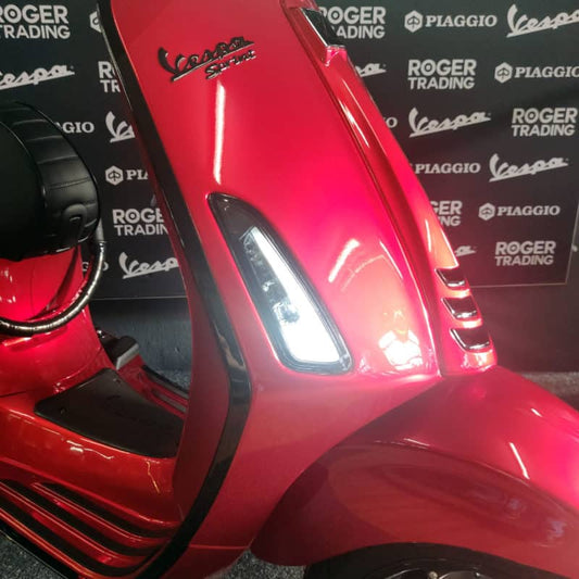 Power1 Knipperlichtset Led Tube rode/witte streep