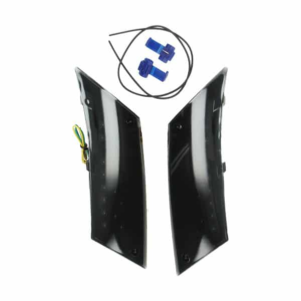 LED Rear Turn Signals - Smoke Audi Look - Piaggo Zip