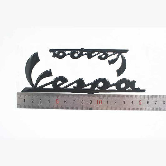 3D Vespa 4-delige Stickerset / Vespa Sprint - Zwart