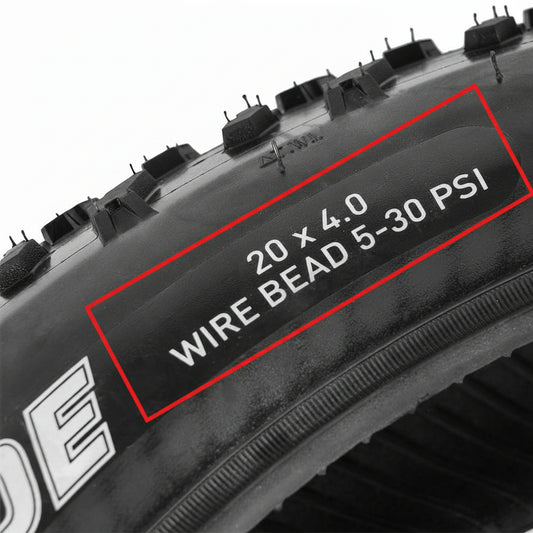 Buitenband - Fatbike - White Wall TT - 20x4.0