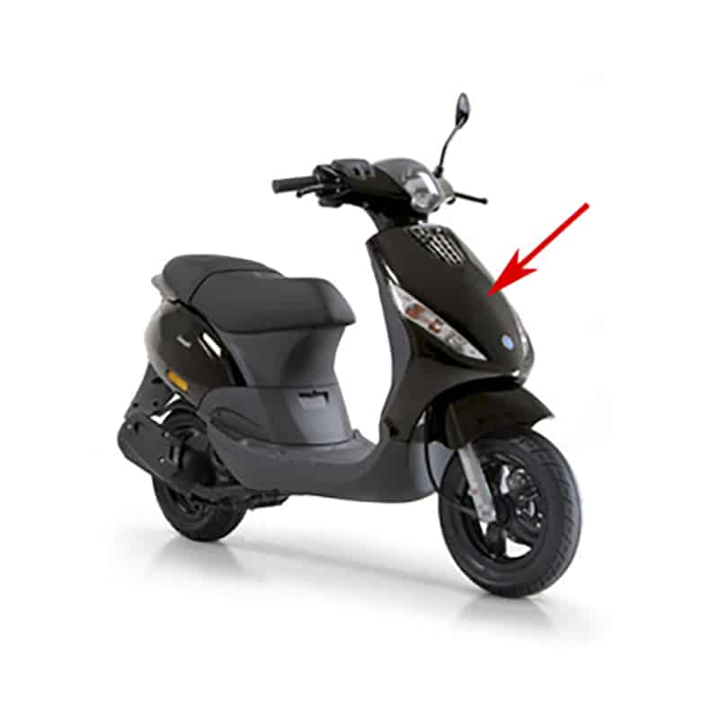 Originale Fronthaube / Nase - Piaggio Zip - Nero Lucido - 5764135090
