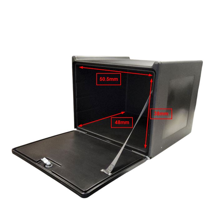 Pizza Koffer - 90 Liter - Zwart - Dubbel geisoleerd