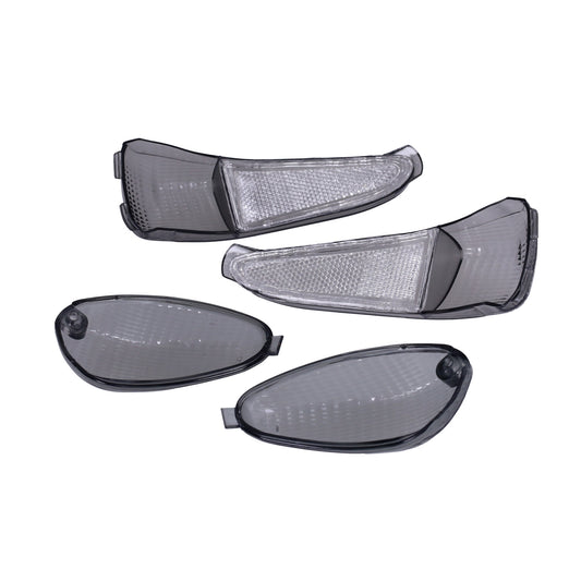 Jeu de verres de clignotants - 4 pièces - SP Pro - Gilera Runner 50cc / 125cc / 180cc - Fumé