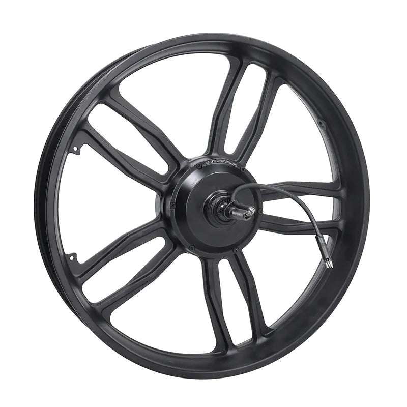 Achterwiel + motor - Fatbike - 48V- 250W - met zwarte stekker - V8 / V20 - 20 inch