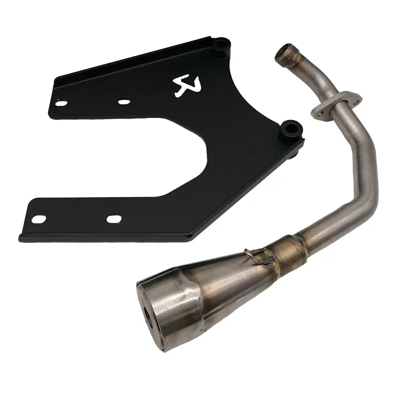 JM Tuning Vorderkrümmer für Akrapovič-Auspuff – Vespa Sprint / Primavera / LX / S / Zip – 50cc 4T4V Roller