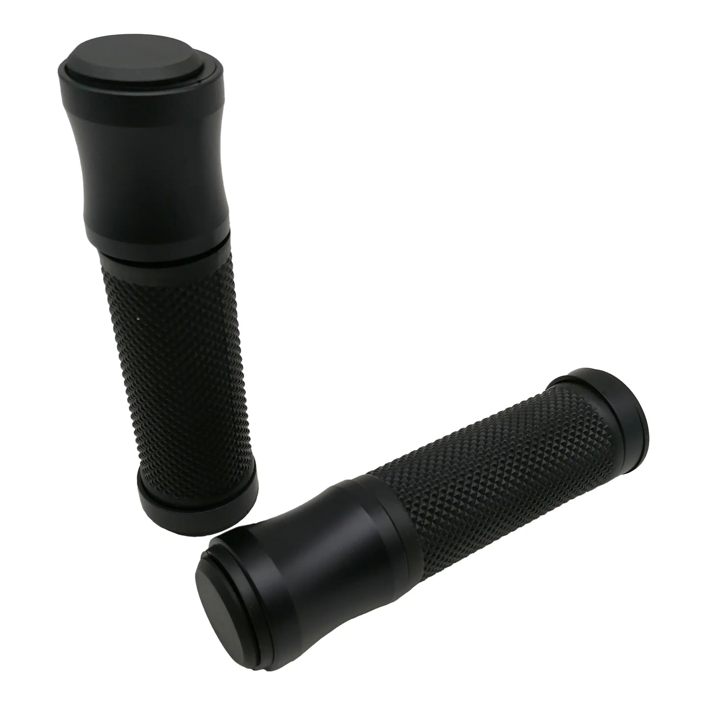 Aluminium / Rubber Handvaten - Vespa GTS - ⌀ 22/24mm - 128mm - Glanszwart / Matzwart / Chroom