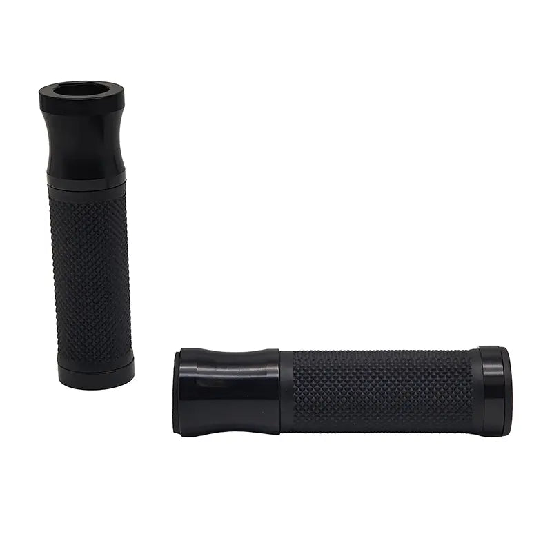 Aluminum / Rubber Handlebar Grips - Vespa GTS - ⌀ 22/24mm - 128mm - Gloss Black / Matte Black / Chrome