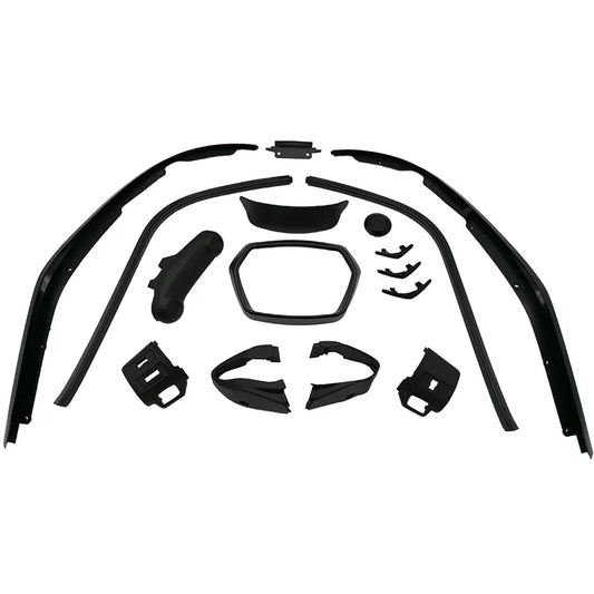 Complete Stylingkit / Sierlijstset - Vespa Sprint - Mat/Glans Zwart - Modellen tot en met bouwjaar 2017