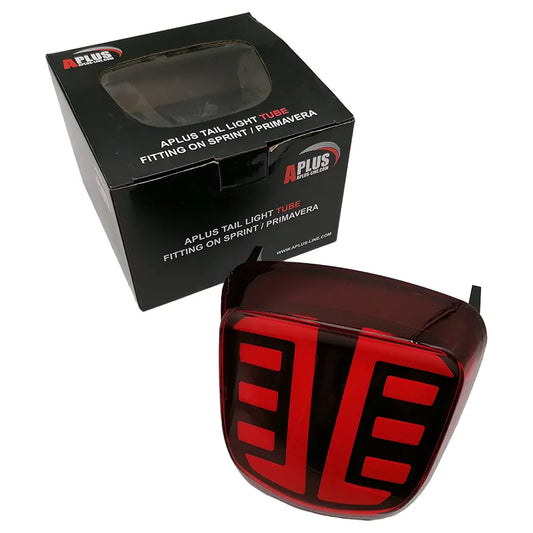 Designer LED Tube Rear Light - Red Glass - Sprint / Primavera - Euro4 and Euro5 models