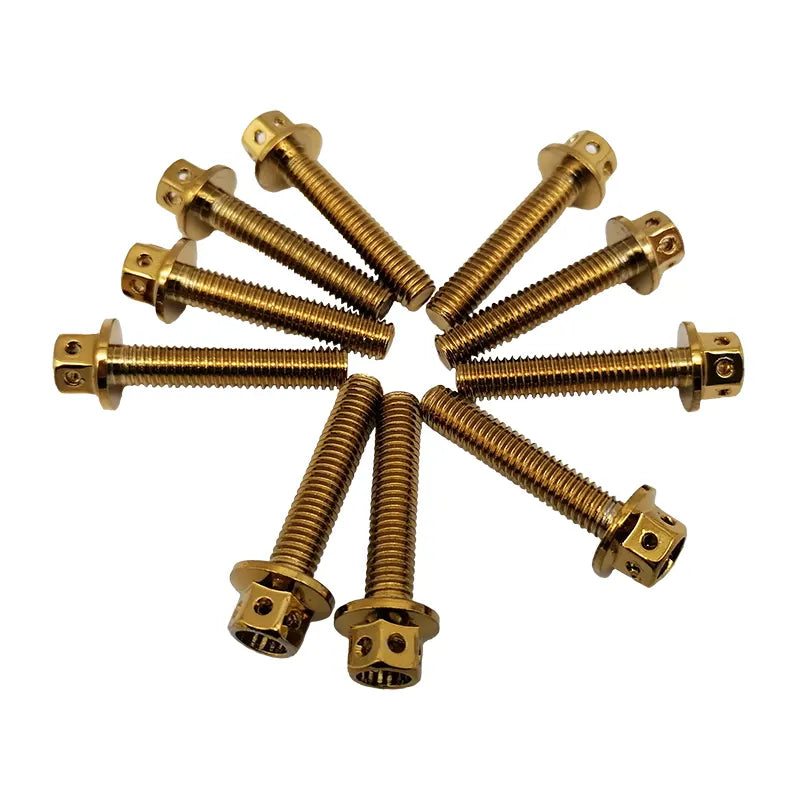 Flens Bouten - M6 x 30 - Carterdeksel - Sprint / Primavera / Zip - Goud - per 10 stuks