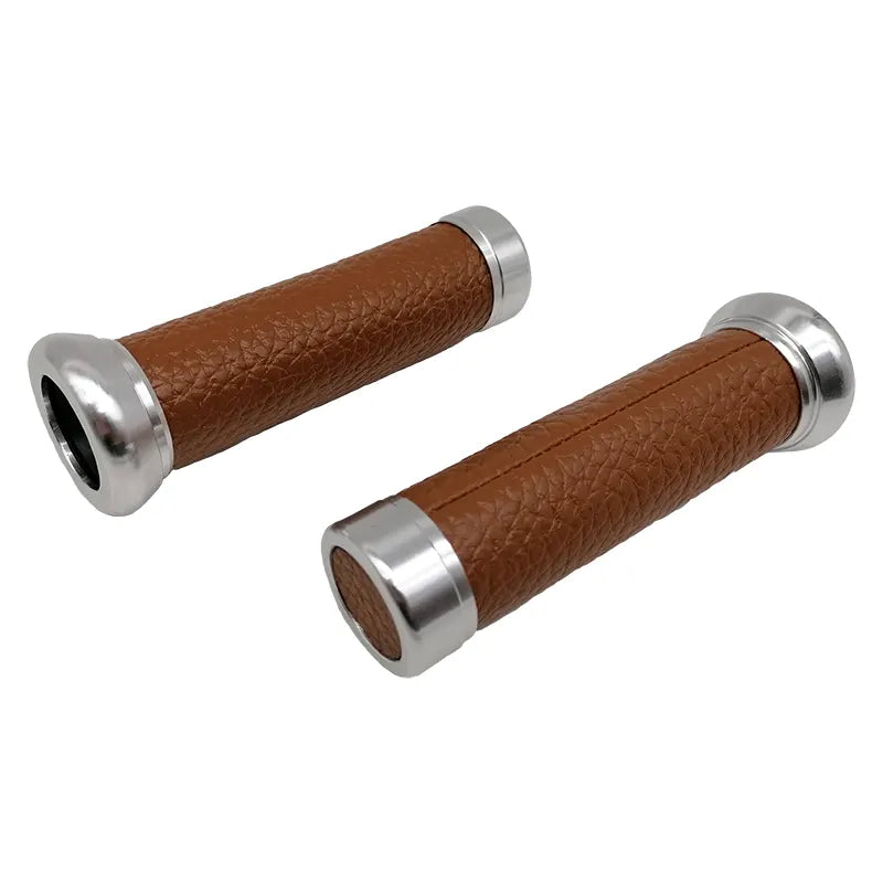 Handles Leather Look with Aluminum Finish - Universal