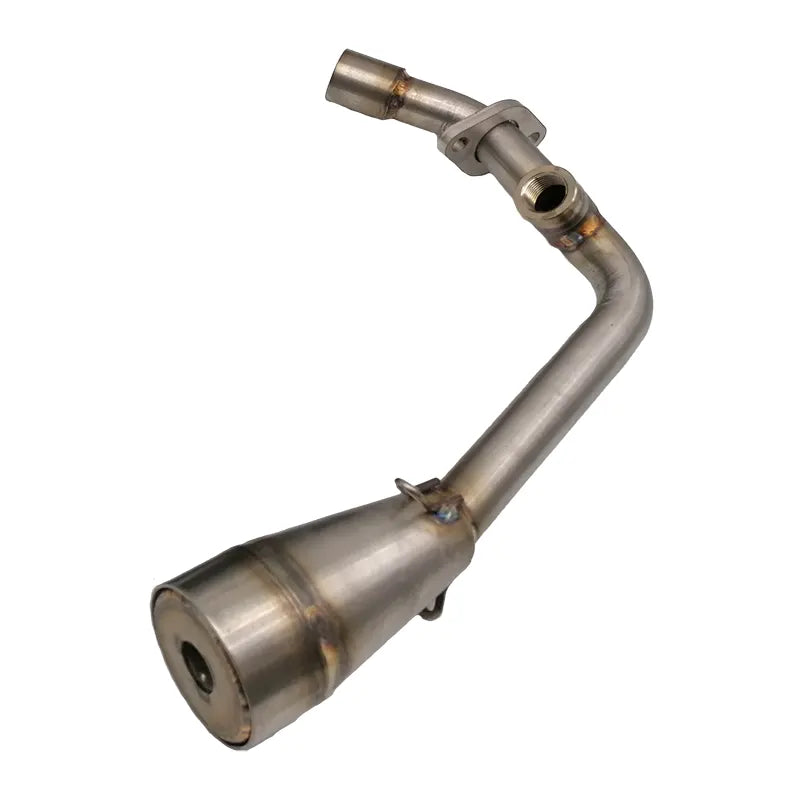 JM Tuning Voorbocht tbv Akrapovič Uitlaat - Vespa & Zip - 50cc 4T3V iGet - Euro4 / Euro5