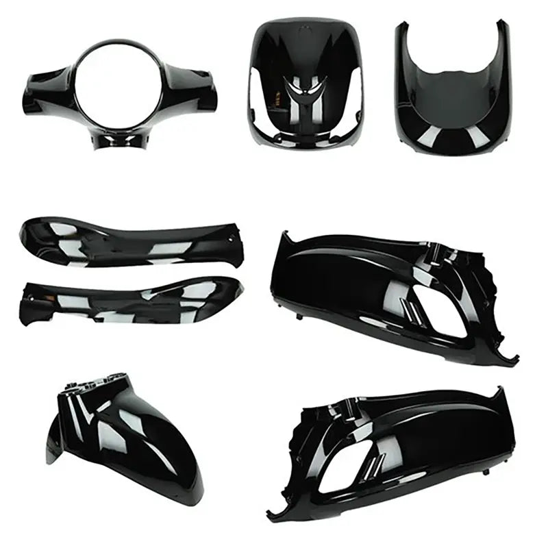 Kappenset - Sym Fiddle 2 - 8-delig - Glans Zwart