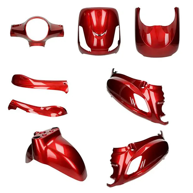 Sym Fiddle 2 – 8-teiliges Haubenset – Bordeauxrot