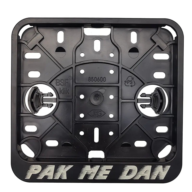 Kentekenplaathouder 'Pak me dan' - Glow in the dark