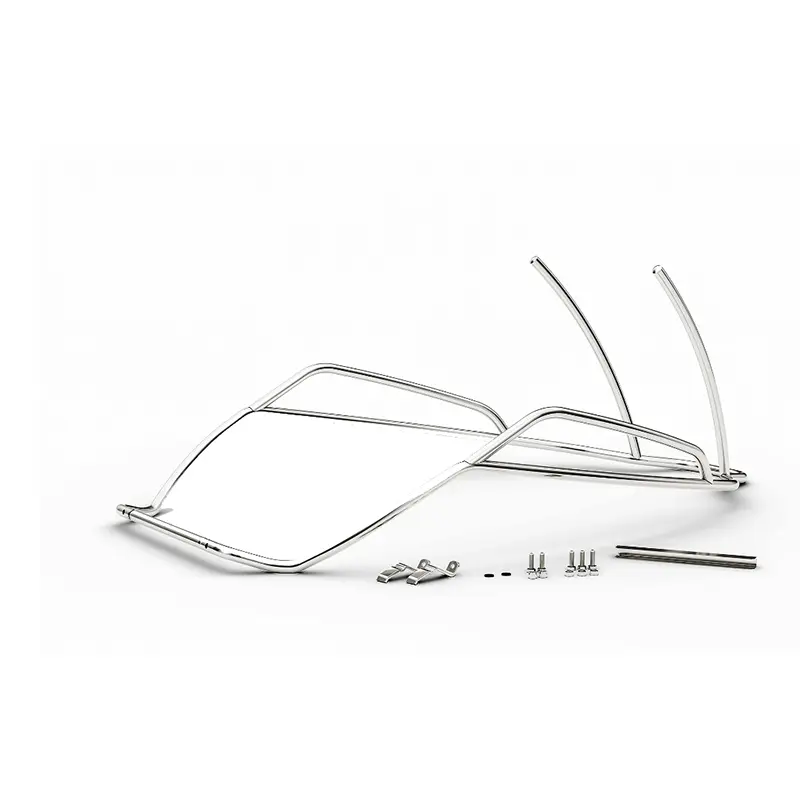 Originele Vespa Valbeugel Achterzijde - GTS 125 / 300cc - Euro5 - Chroom / Zwart - 1B010094 / 1B010561