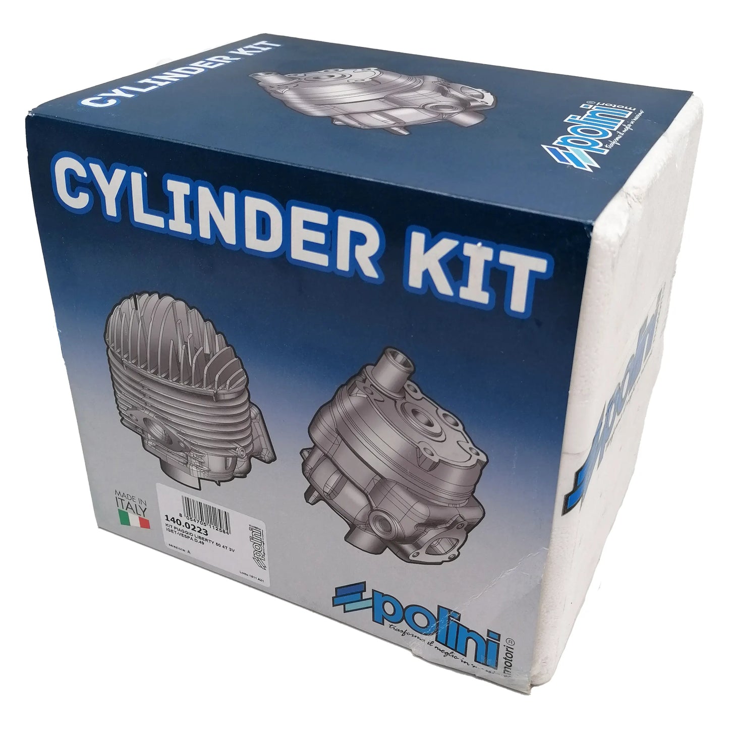 Polini High Speed 80cc Cilinderkit voor Vespa 4T - 2V, 3V en 4V - Euro3, 4 en 5 motoren - 140.0223