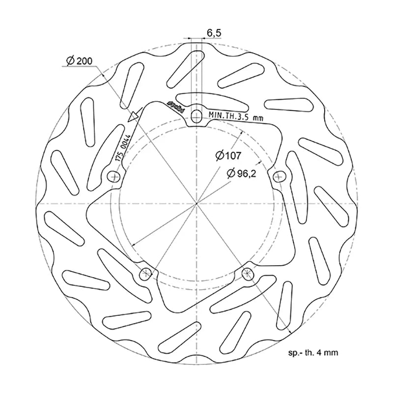 Polini Wave Remschijf - 175.0044 - 175.0066