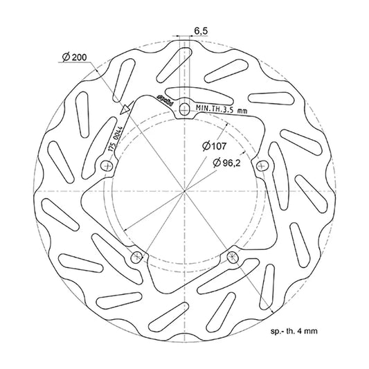 Polini Wave Remschijf - 175.0044 - 175.0066