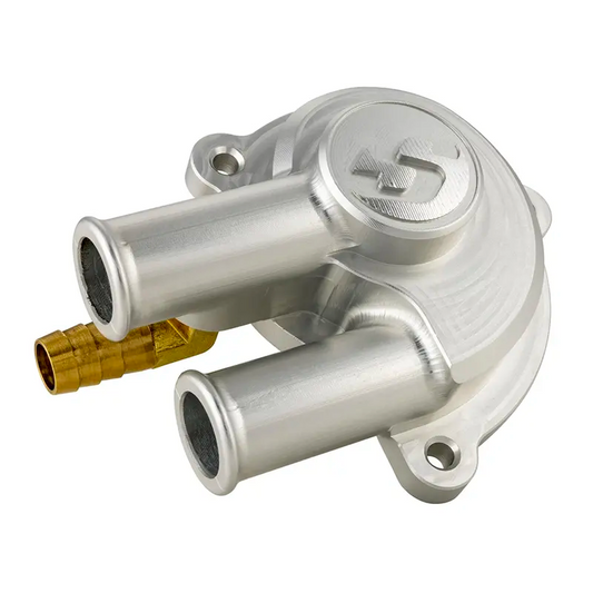 Pordoi Waterpompdeksel - Vespa GTS - Piaggio MP3 / Carnaby etc. - 125cc ~ 300cc - 877528 - Zwart / Chroom / Zilver