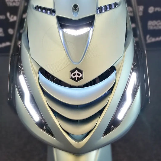 Power1 / EVO-1 - Bliksem LED Knipperlichten Voorkant - Smoke - Piaggio Zip