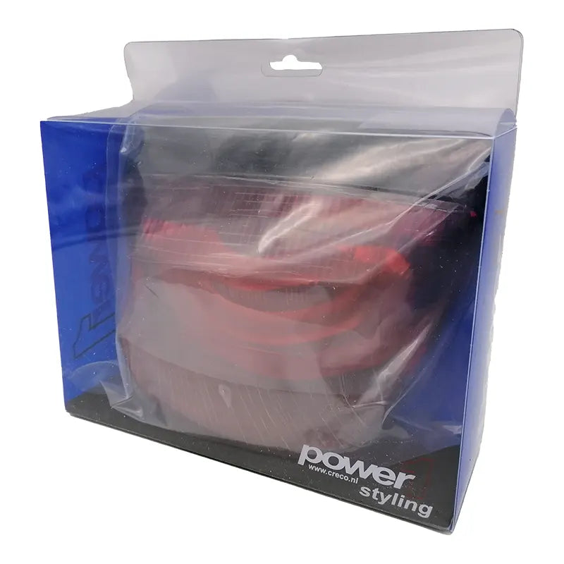 Power1 - LED Tube Achterlicht - Glans Zwarte Rand - Smoke Glas - Vespa LX / LXV / S - 15VE655