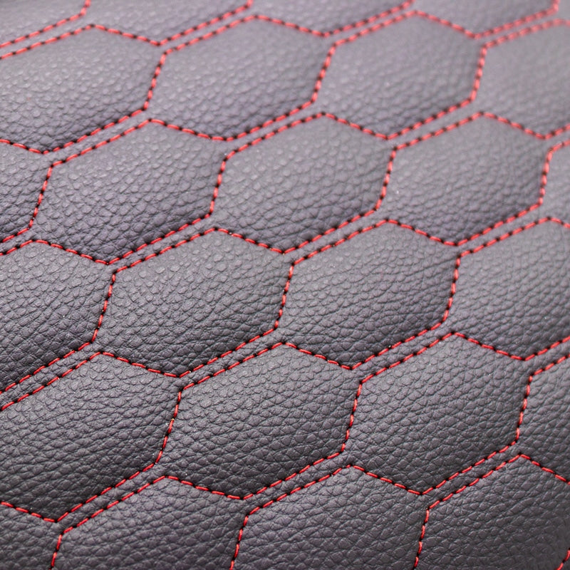 Original Duo Buddyseat – Schwarz/Rote Audi RS Ziernähte – Passend für Sprint/Primavera – 1B004482000C2