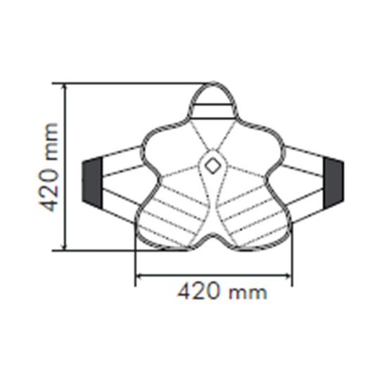 Cuscino per sella Tucano Urbano - Cool Fresh Moto - Nero – 420 x 420 mm - 407481115