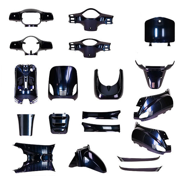 Kit de carenados - 9 piezas - Yamaha Aerox - negro mate - modelo antiguo de Aerox anterior a 2014