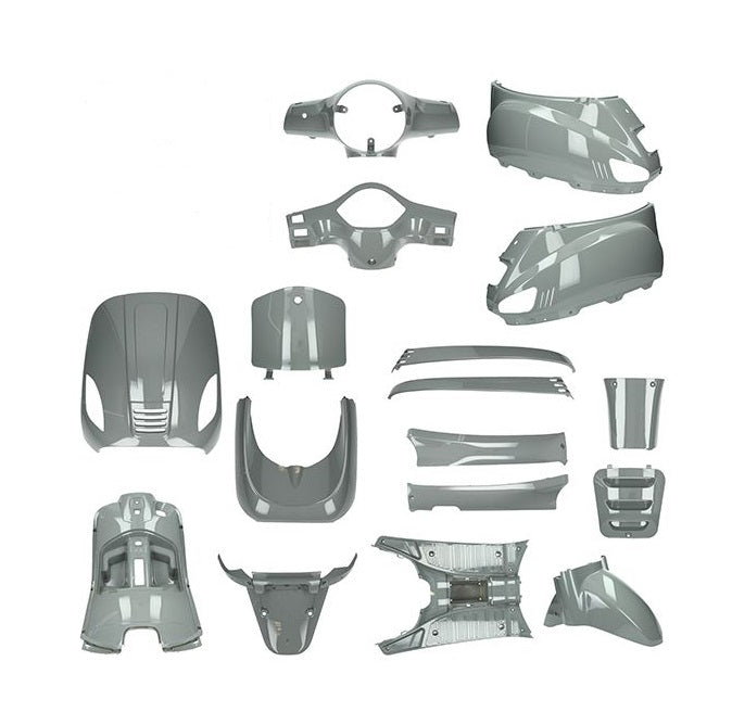 Kit de carénages - 9 pièces - Yamaha Aerox - Noir mat - ancien modèle d’Aerox avant 2014