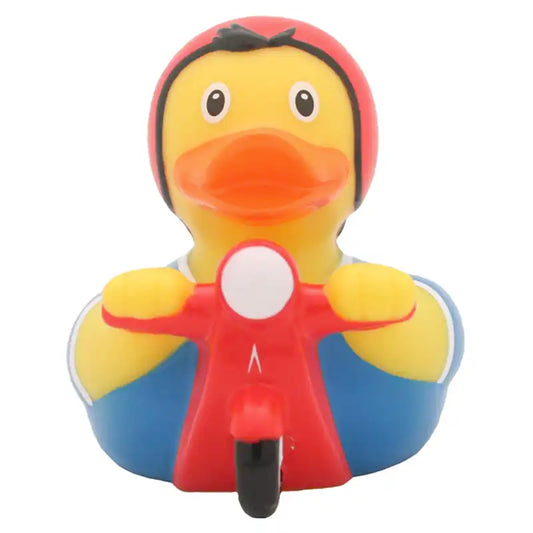 Anatroccolo da bagno - Vespa - Blu / Rosso / Giallo - 8cm