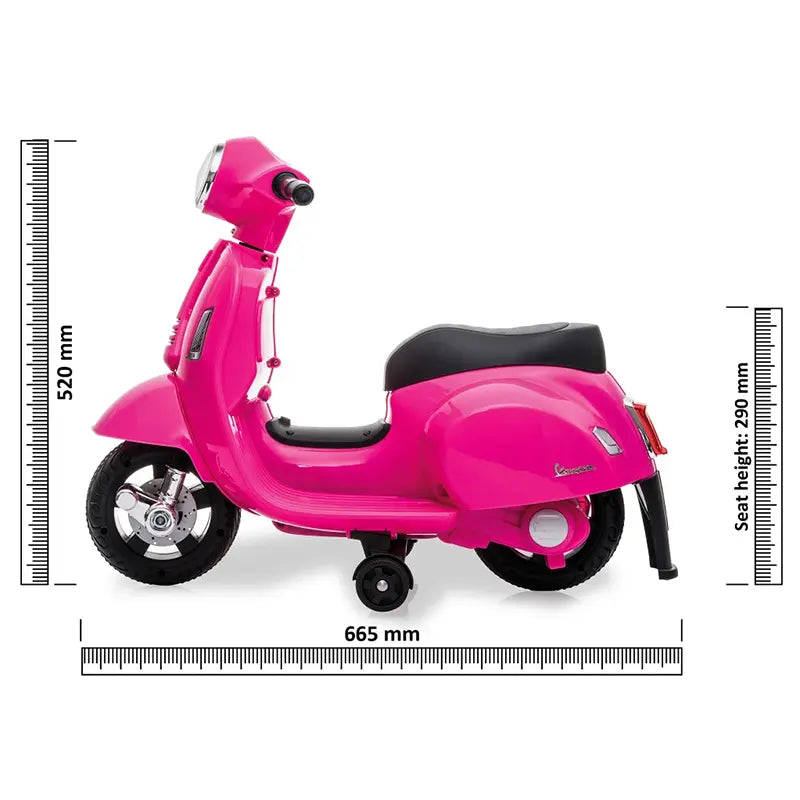 Kinder Vespa Elektrisch - 8.4V Li-Ion - Vanaf 18 maanden - Roze