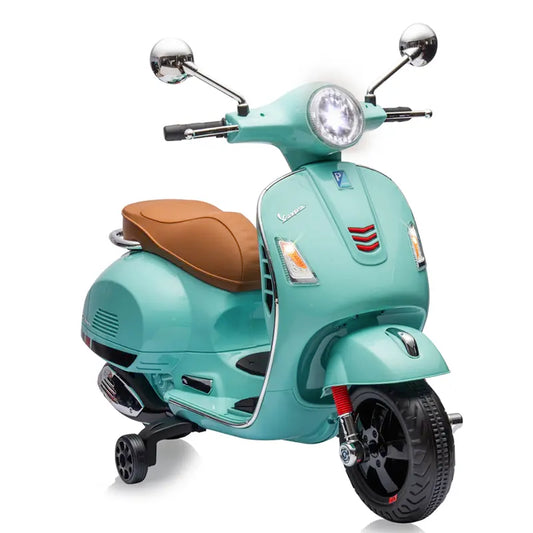 Kinder Vespa GTS Elektrisch - 12V Li-Ion - Vanaf 3 Jaar - Mint Groen