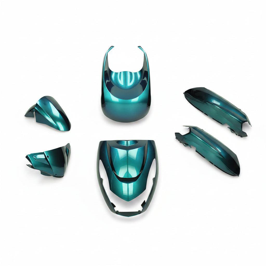 Kappenset - 6 Delig - Peugeot Kisbee - euro-3/4/5 - Glans Cameleon -
