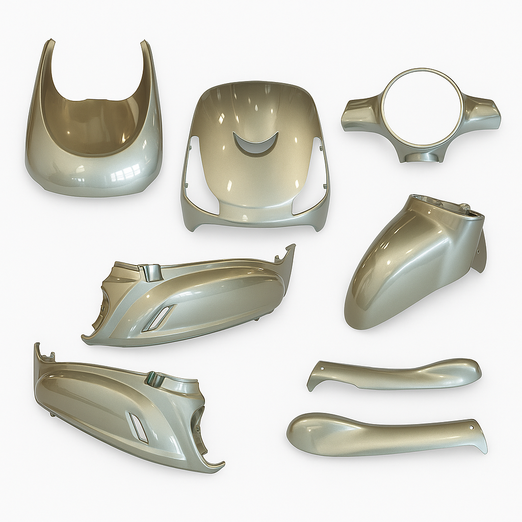 Korpus-Set – Sym Fiddle 2 – 8-teilig – Nardo Gray