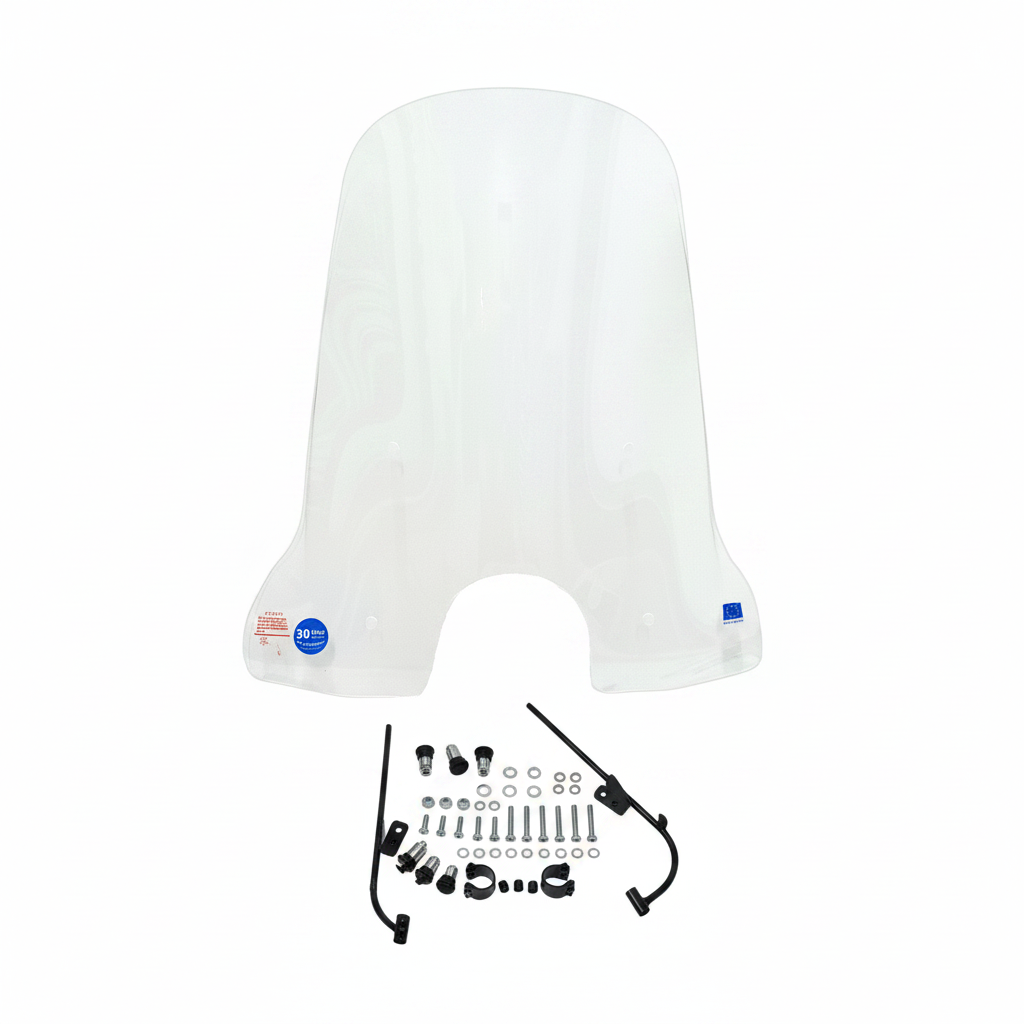 Niedrige, transparente Windschutzscheibe für Vespa Primavera