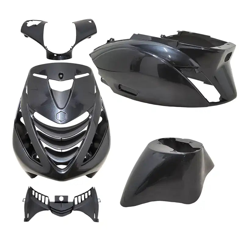 Kappenset – Piaggio Zip – 5-delig - met SP neus – Antraciet