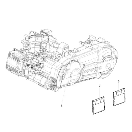 01. Piaggio MP3 - 500 - HPE - Sport ABS - Euro4 - 2018 - 2020 - Peças do motor