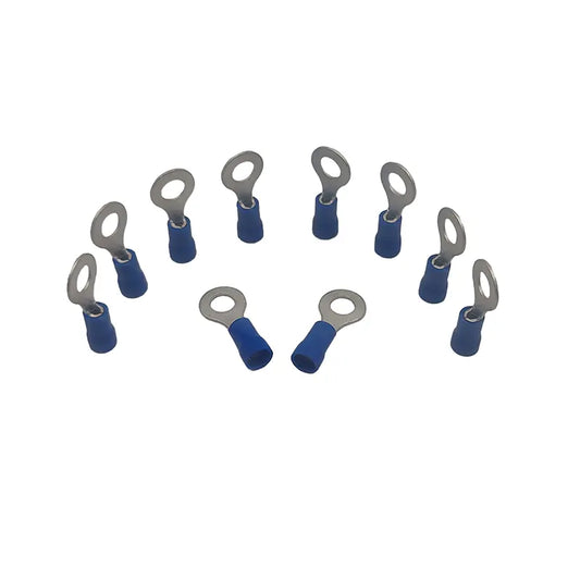 10 stuks Kabelschoen / Krimp Connector - Oog - Blauw - Geïsoleerd - RVD2-6L
