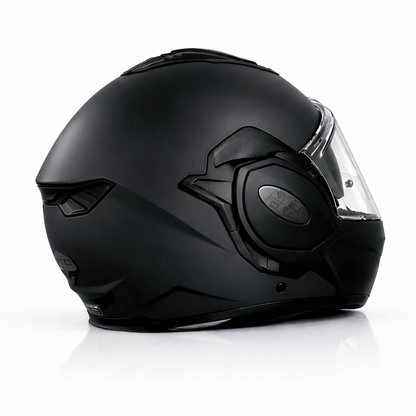 Helm Vito Reverse - Transparant Vizier - Mat Zwart - Maat L