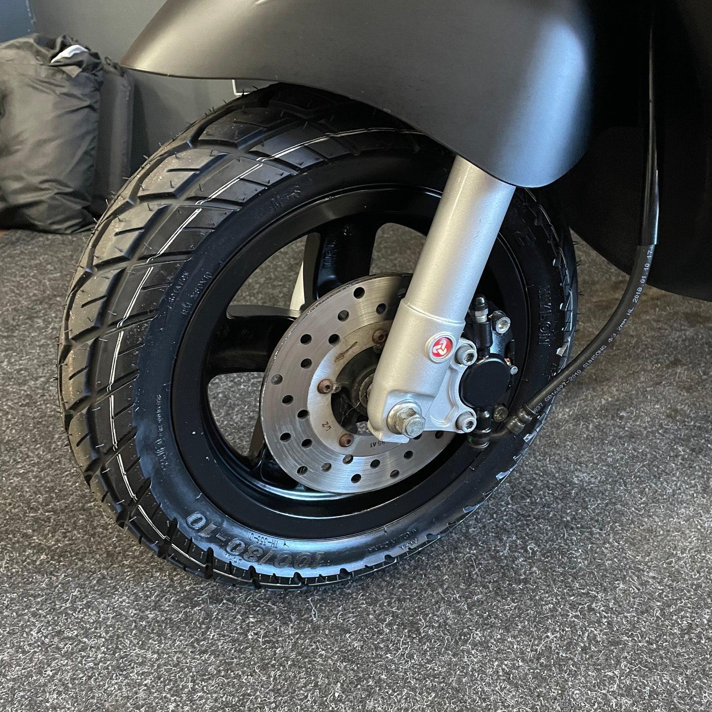 Piaggio Zip 50 - Brom - 2020 - Euro4 - Mat Zwart - 6.062km