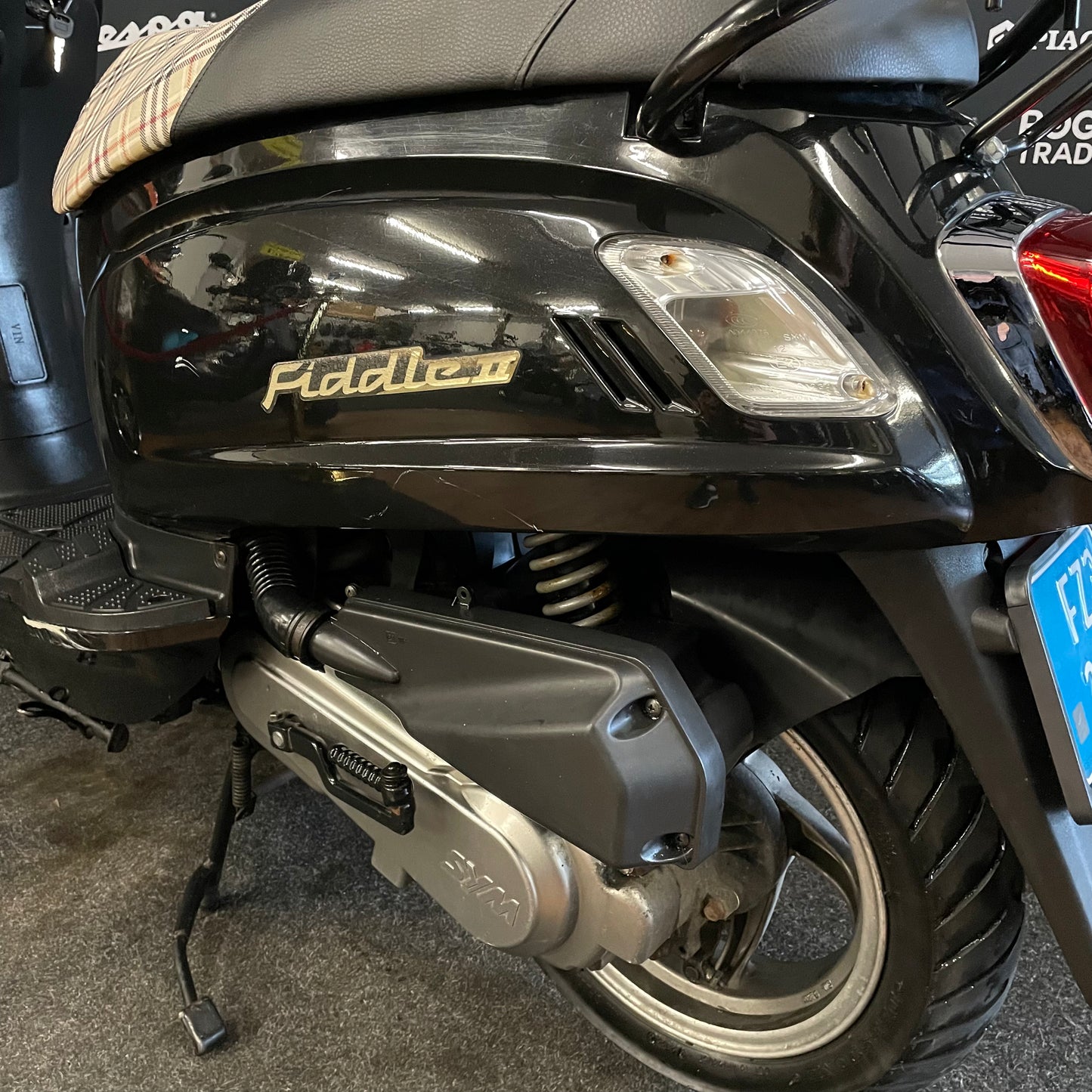 Sym Fiddle II - Snor - 2008 - 4T 2V - Glans Zwart - 18.239km