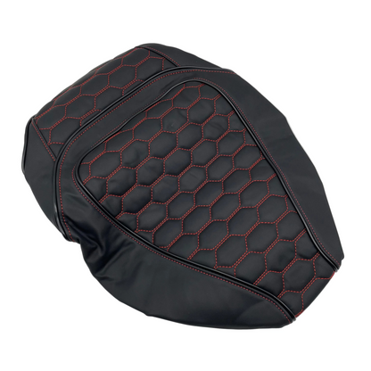 Housse de selle passager - noire avec logo Piaggio - Housse passager SP pour chaque Zip