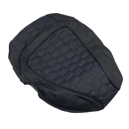 Buddyseat cover - black with Piaggio logo - SP buddy cover for every Zip