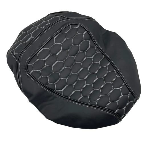 Buddyseat cover - Piaggio Zip - Audi RS Patroon Wit - Zip2000 - Buddydek