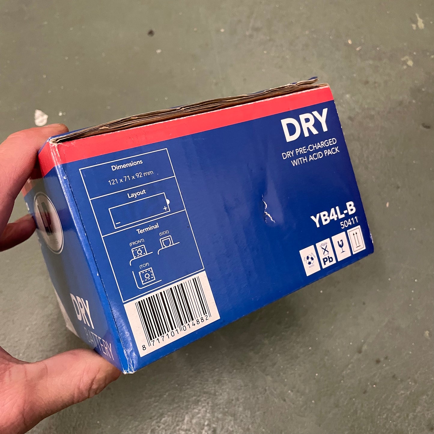 OFERTA: Batería seca Accu YB4L-B - 12v- aAh