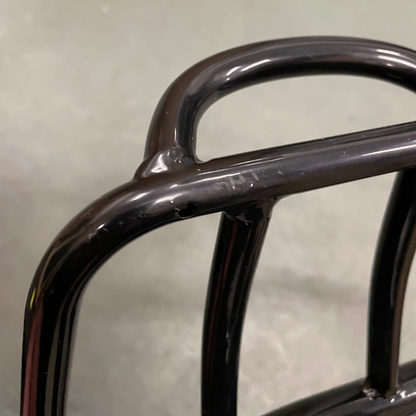 PROMOTION : porte-bagages Vespa GT / GTS / GTV de style années 70 avec poignée de saisie arrière – noir brillant