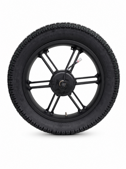 Rear wheel + motor - Fatbike - 48V- 500W - with black plug - V8 - 20 inch