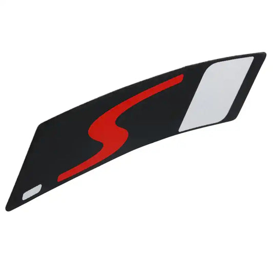 Vespa Piaggio Velg Sticker "S" Zwart / Rood - 2H003007000A1
