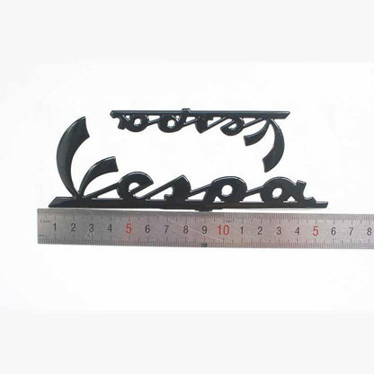 3D Vespa 4-delige Stickerset / Vespa Sprint - Zwart